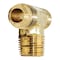 Thrifco Plumbing No. 45 3/8 Inch x 1/4 Inch Brass Flare MIP Tee 6945010 - alternate 3